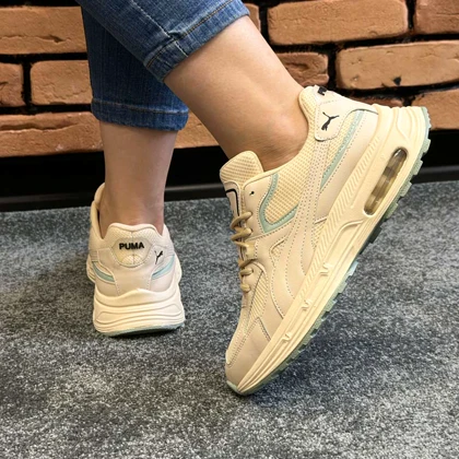 کتانی اسپرت زنانه مدل پوما PUMA رنگ کرم