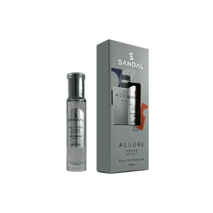عطر جیبی مردانه صندل مدل آلور اسپرت SANDAL حجم 25 میل