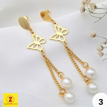 گوشواره استیل زنانه آویز بلند