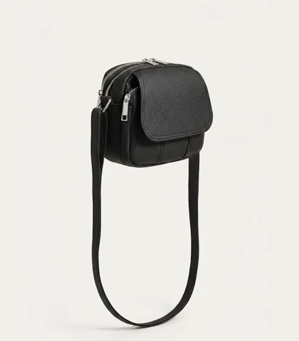 کیف دوشی چرم کنفی مدل آیسودا