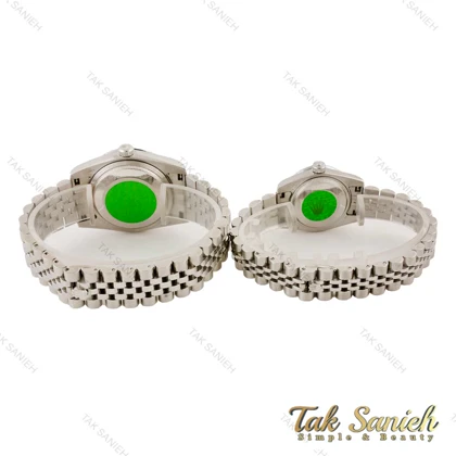 ساعت ست رولکس دیت جاست نقره ای صفحه سبز Rolex-4510-S