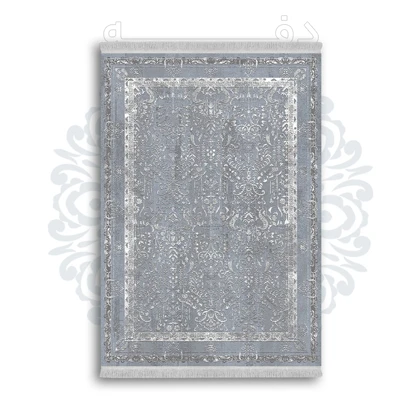 *جدید* فرشینه از جنس پارچه شانل مخمل ترک طرح فانتزی برند دفه کد 1089