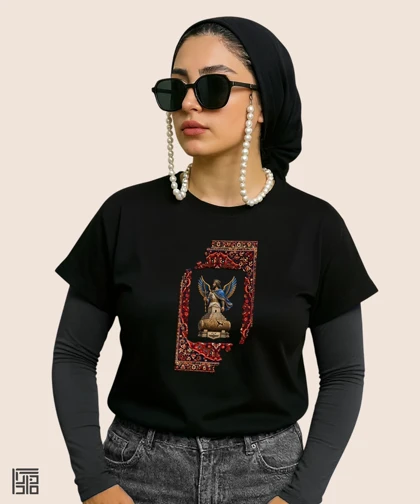 کراپ زنانه طرح هخامنشی آرامگاه کوروش کد 1188