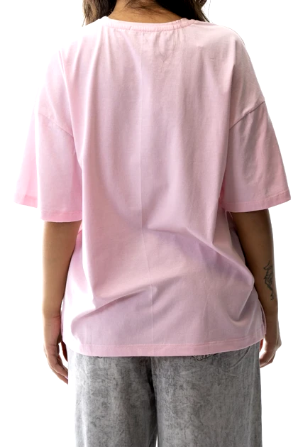 تیشرت ریلکس فیت چاک‌دار زنانه