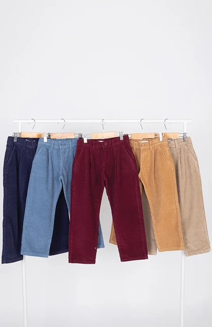 شلوار مخمل پیلی دار