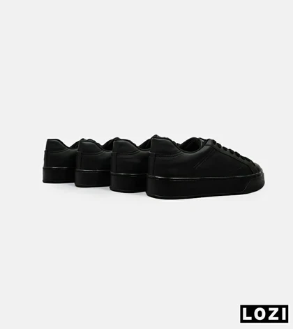 کفش کتانی مردانه چرمی مشکی ZARA