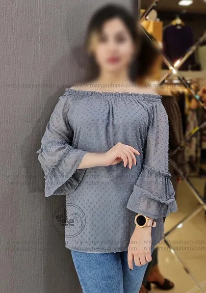 شومیز یقه قایقی