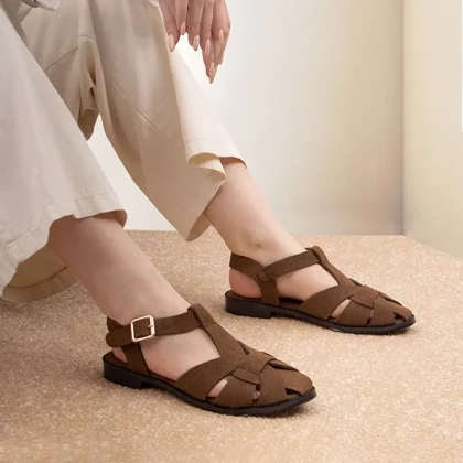 صندل زنانه مدل زارا_قهوه ای کد 1780