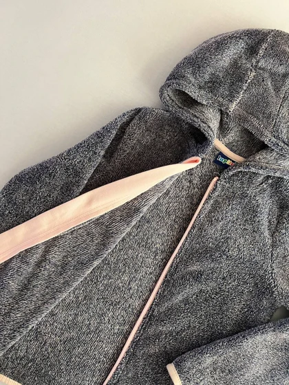 ژاکت بچگانه کرکی کلاهدار20035