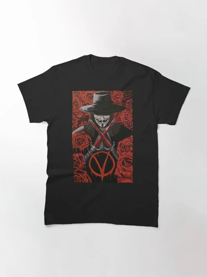 تیشرت وی فور وندتا | V for Vendetta red Classic T-Shirt کد 249794