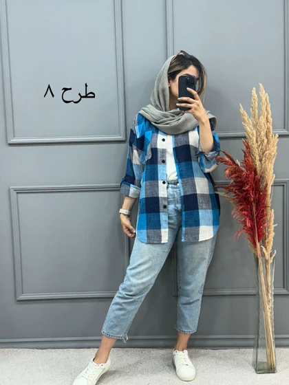 مانتو چهارخونه غنچه