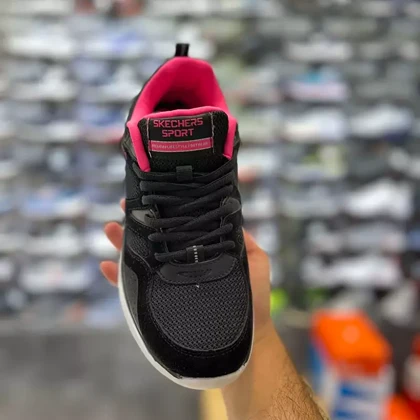 کفش راحتی زنانه اسکچرز مدل کوانتوم Quantum مشکی کیفیت عالی