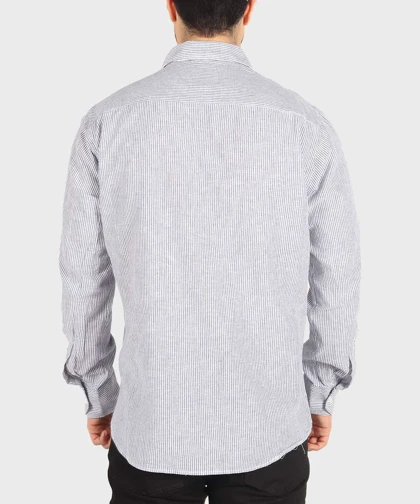 پیراهن مردانه لینن راه راه برند تیپ 5509