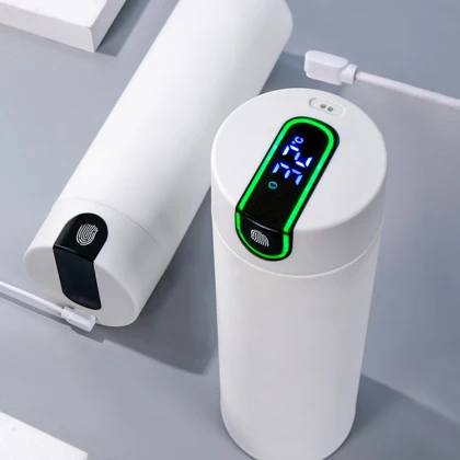فلاسک هوشمند فونجیا FUNJIA مدل FJ-TA015 تیتانیومی 450 میلی لیتری