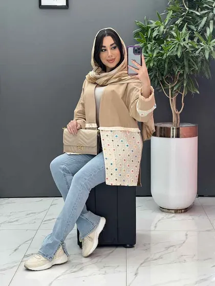 مانتو سنتی ریش دار