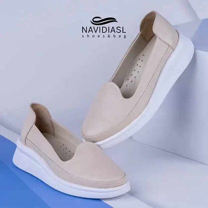 کفش زنانه چرم اسپرت طبی کد 3021007