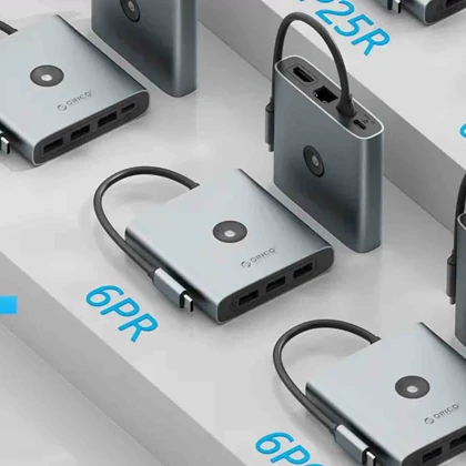 هاب تایپ سی اوریکو ORICO مدل FAX3-6PR با 6 پورت