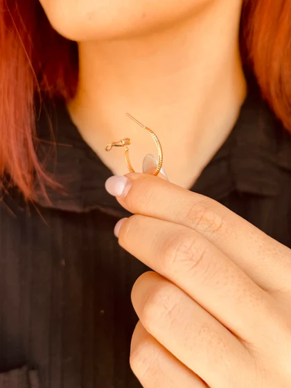 گوشکاره حلقه‌ای طرح طلا ژوپینگ X38