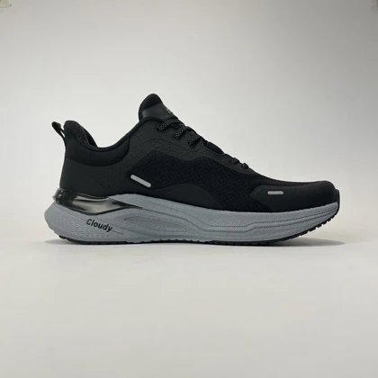 کفش رانینگ پرو استپ مدل فلو PRO STEP FLOW 2 مشکی زیر طوسی