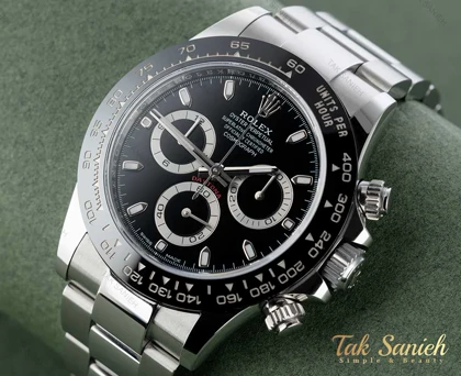 ساعت مردانه رولکس دیتونا سیلور مشکی Rolex-2073-G