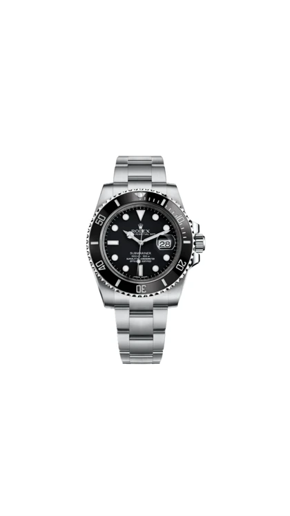 ساعت رولکس سابمارینر مردانه نقره ای صفحه مشکی Rolex Submariner