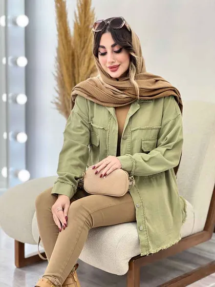 مانتو کتان ریش دار ترلان