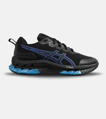 کفش کتانی مردانه مشکی آبی ASICS GORETEX