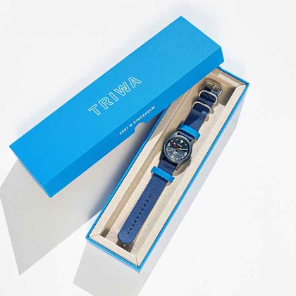 ساعت مچی عقربه ای تریوا مدل Ocean Plastic – Deep blue