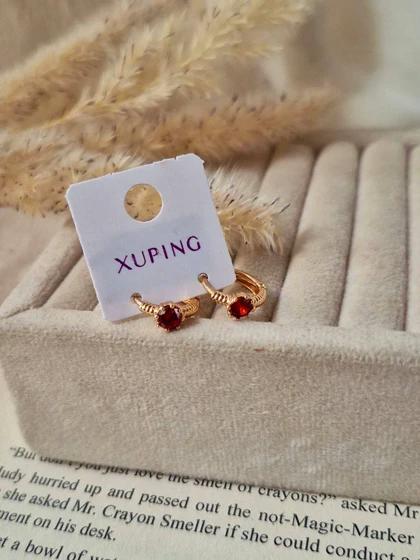 گوشواره نگین رنگی ژوپینگ M23 M24 M25