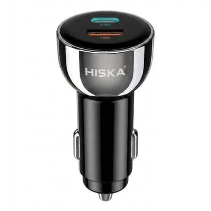 شارژر فندکی هیسکا HISKA مدل HCC-307 با قابلیت شارژ سریع