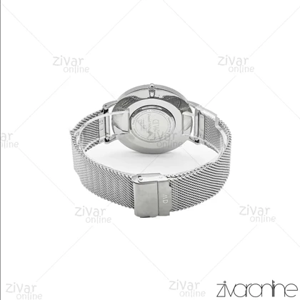 ساعت دنیل ولینگتون مردانه نقره ای بند حصیری صفحه طوسی خطی 106100