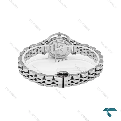 ساعت دنیل ولینگتون زنانه نقره ای صفحه سرمه ای مینی DW-6362-L