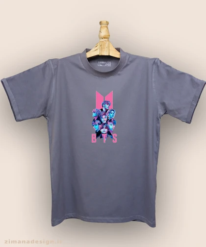 تیشرت مردانه و زنانه طرح بی تی اس کد 935