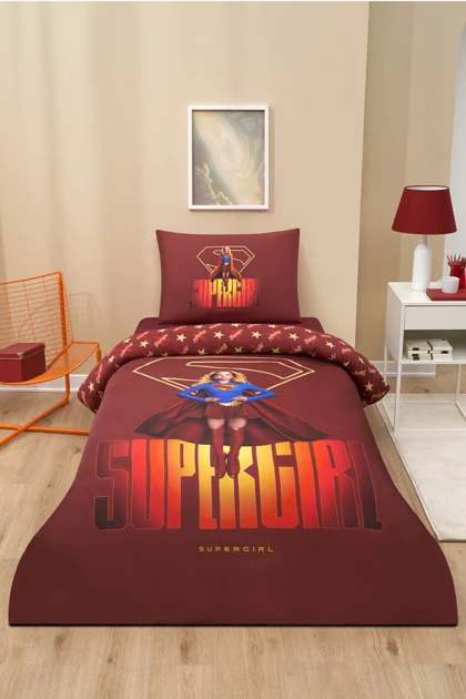 سرویس روتختی یک نفره Özdilek مدل Supergirl رانفورس - زرشکی