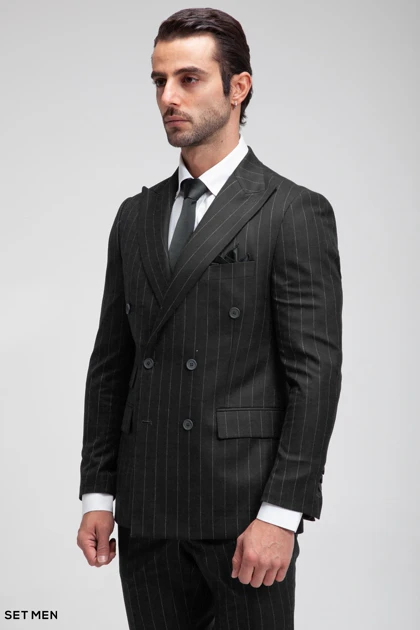 کت و شلوار مردانه شش دکمه دیپلمات