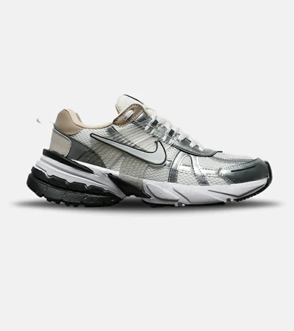 کفش کتانی مردانه و زنانه سفید طوسی مشکی Nike Cushlon V2K مدل 8295