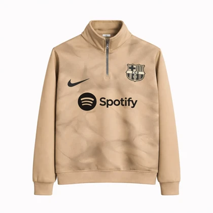 دورس نیم زیپ مدل بارسلونا-نسکافه ای