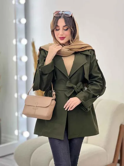 بارانی کمر پاگن ژیله دار