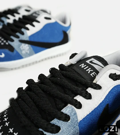 کفش کتانی مردانه آبی مشکی نایک NIKE travis scott