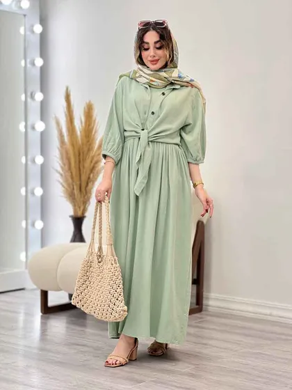 ست پیراهن دو تکه آستین پیله
