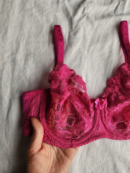 سوتین تک دانتل و پرلون فنردار مدل Romelica برند SHANDERMAN کد: 2415