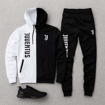 ست سویشرت شلوار یوونتوس مردانه مدل TOPAN ویژه