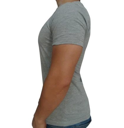 تیشرت مردانه ساده خاکستری روشن abercrombie