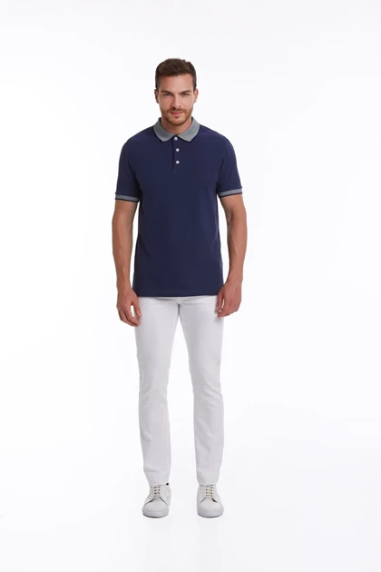 تیشرت یقه پولو مردانه hatemoglu