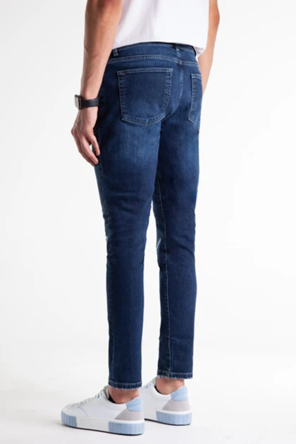 شلوار جین مردانه اسلیم زاپ‌دار