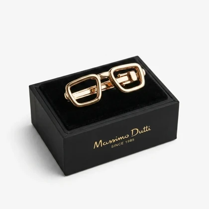 سنجاق کراوات طرح عینک برند Massimo Dutti