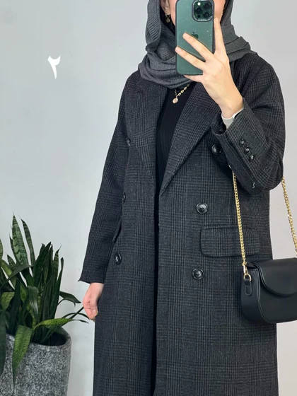 پالتو پشمی آستردار ترنج 2