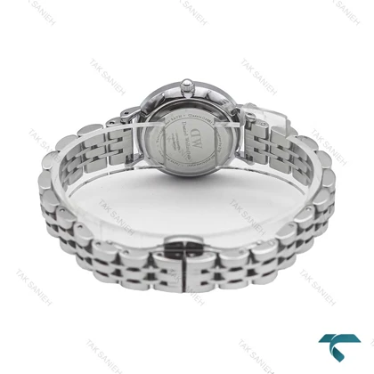 ساعت دنیل ولینگتون زنانه سیلور صفحه آبی نگینی DW-6042-L
