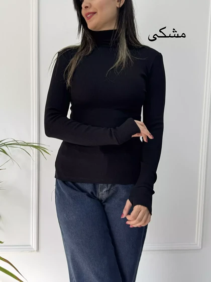 بلوز یقه اسکی فینگردار سلنا