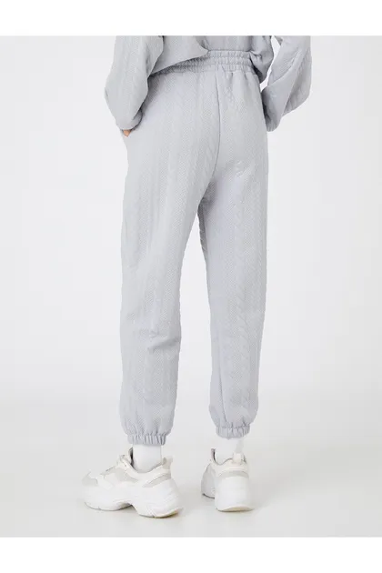 شلوار ورزشی Jogger طرح دار کراواتی کمر 3WAK30108EK